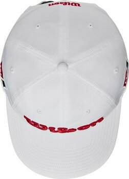 Mütze Wilson Staff Mens Pro Tour Hat White/Red - 3