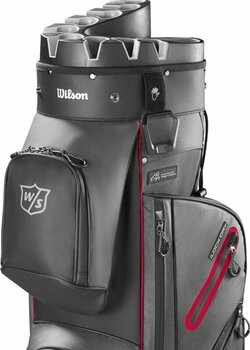 Golfbag Wilson Staff I Lock Dry Cart Bag Black/Red Golfbag - 5