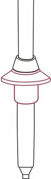 Poteaux de fond Leki Ultratrail FX Junior Naturalcarbon/Bright Red/Neonyellow 95-110 Poteaux de fond - 4