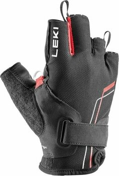 Gloves Leki Nordic Breeze Shark Short Black/Red/White 8 Gloves - 2