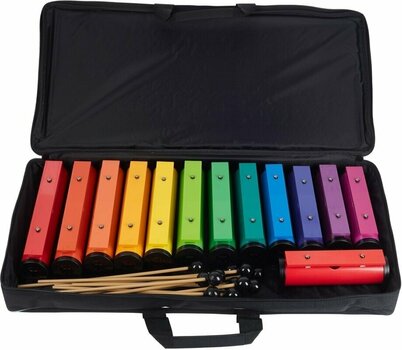 Kids Percussion Boomwhackers Chroma-Notes Resonator Bells Complete Set - 5