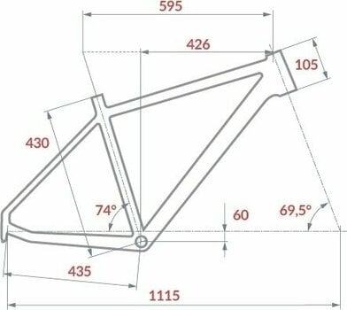 Hardtail cykel DEMA Energy 9 Shimao Deore M4120-SGS 2x10 Metal Grey/Black M - 2