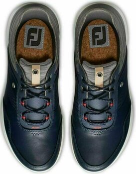 Herren Golfschuhe Footjoy Stratos Mens Golf Shoes Navy/Grey/Beige 42,5 - 6