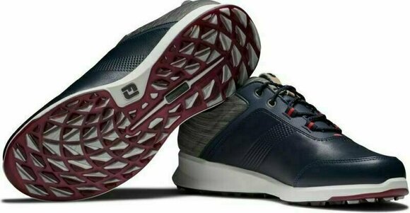 Chaussures de golf pour hommes Footjoy Stratos Mens Golf Shoes Navy/Grey/Beige 43 - 5
