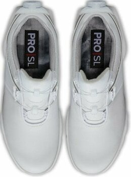 Ženski čevlji za golf Footjoy Pro SL BOA Womens Golf Shoes White/Grey 41 - 6
