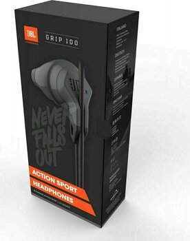 En la oreja los auriculares JBL Grip 100 Charcoal - 7