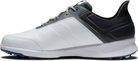 Calçado de golfe para homem Footjoy Stratos Mens Golf Shoes White/Black/Iron 39 - 2