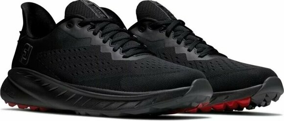 Мъжки голф обувки Footjoy Flex XP Mens Golf Shoes Black/Red 40,5 - 4