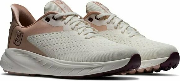 Women's golf shoes Footjoy Flex XP Beige/Peach/Blue 40,5 Women's golf shoes - 4