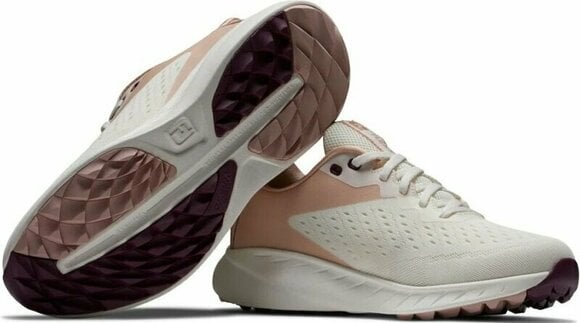 Women's golf shoes Footjoy Flex XP Beige/Peach/Blue 40,5 Women's golf shoes - 5