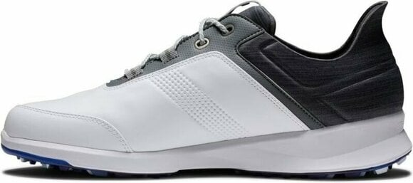 Calzado de golf para hombres Footjoy Stratos Mens Golf Shoes White/Black/Iron 40,5 Calzado de golf para hombres - 2
