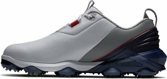 Férfi golfcipők Footjoy Tour Alpha Mens Golf Shoes White/Navy/Grey 41 - 2