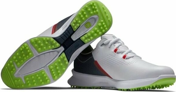 Chaussures de golf pour hommes Footjoy FJ Fuel White/Navy/Lime 44 Chaussures de golf pour hommes - 5