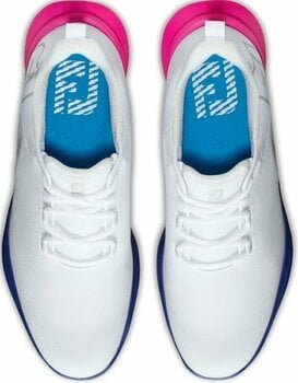 Chaussures de golf pour hommes Footjoy FJ Fuel Sport Mens Golf Shoes White/Pink/Blue 41 - 6