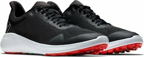 Herren Golfschuhe Footjoy Flex Black/White/Red 40,5 Herren Golfschuhe - 4