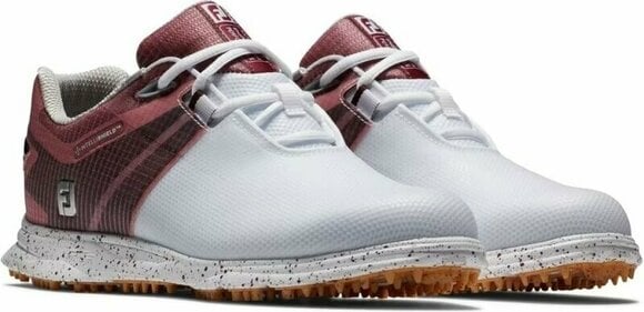 Женски голф обувки Footjoy Pro SL Sport Womens Golf Shoes White/Black/Burgundy 37 - 4