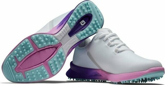 Dámske golfové boty Footjoy FJ Fuel Sport Womens Golf Shoes White/Purple/Pink 37 - 5