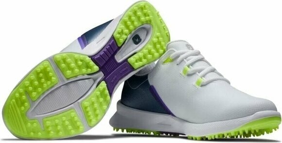 Golfskor för dam Footjoy FJ Fuel Sport Womens Golf Shoes White/Pink/Blue 38 - 5