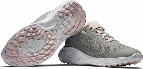 Női golfcipők Footjoy Flex Womens Golf Shoes Grey/Pink 36,5 - 5