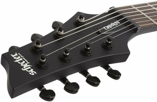 7-string Electric Guitar Schecter Damien-7 Left Handed Satin Black (Pre-owned) - 10