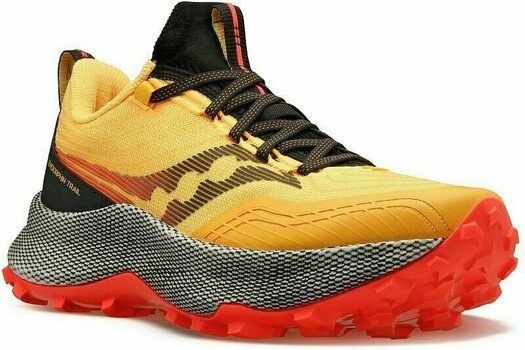 Trail running shoes Saucony Endorphin Trail Mens Shoes Vizigold/Vizired 44 Trail running shoes - 5