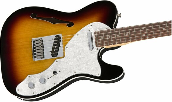 Elektrisk gitarr Fender Deluxe Telecaster Thinline RW 3 Color Sunburst - 6