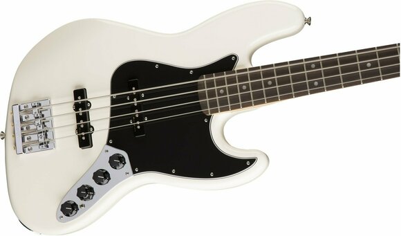 E-Bass Fender Deluxe Active Jazz Bass, RW, Olympic White - 4