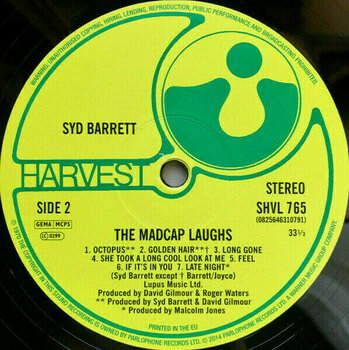 Vinyl Record Syd Barrett - The Madcap Laughs (Gatefold) (LP) - 3