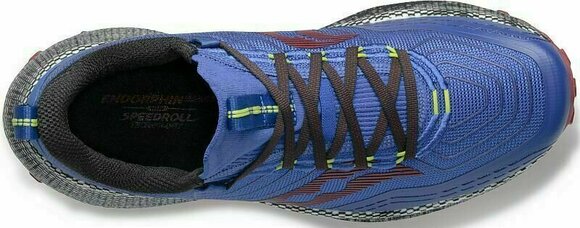 Trail running shoes Saucony Endorphin Trail Mens Shoes Blue Raz/Spice 42 Trail running shoes - 3