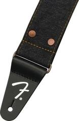 Textile guitar strap Fender Wrangler Denim Strap Textile guitar strap Black - 2