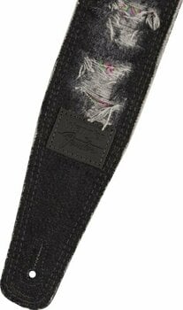 Textilgurte für Gitarren Fender Wrangler Ripped Paisley Denim Strap Black - 2