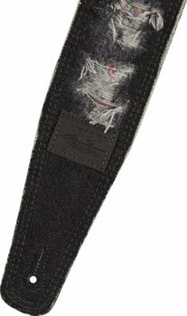 Textile guitar strap Fender Wrangler Ripped Paisley Denim Strap Textile guitar strap Black - 2