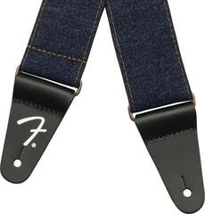 Gitaarriem Fender Wrangler Logo Denim Strap Gitaarriem Dark Indigo - 1