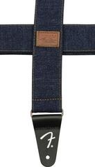 Gitaarriem Fender Wrangler Logo Denim Strap Gitaarriem Dark Indigo - 4