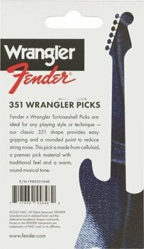 Púa Fender Wrangler 351 Celluloid Picks Medium Púa - 3
