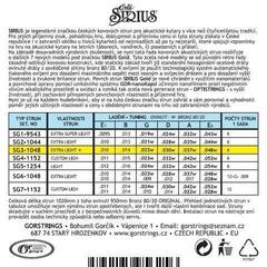 Guitar strings Gorstrings SIRIUS Gold SG3-1048 Guitar strings - 1
