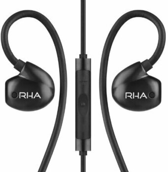 En la oreja los auriculares RHA T20i Black Edition - 2