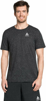 Majica za trčanje s kratkim rukavom Odlo The Run Easy Millennium Linencool T-Shirt Black Melange S Majica za trčanje s kratkim rukavom - 3