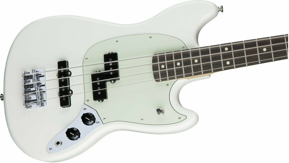 E-Bass Fender Mustang Bass PJ, RW, Olympic White - 4