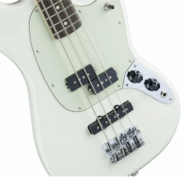 Електрическа бас китара Fender Mustang Bass PJ, RW, Olympic White - 5