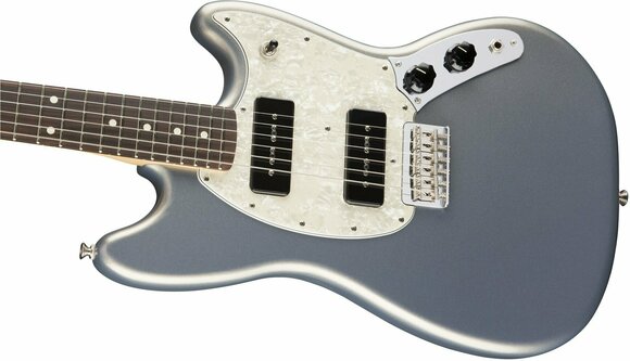Electric guitar Fender Mustang 90 RW Silver - 3