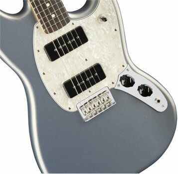 Elektrische gitaar Fender Mustang 90 RW Silver - 5