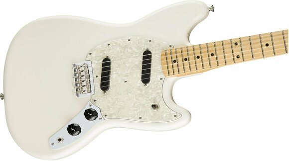 Elektrische gitaar Fender Mustang Maple Fingerboard Olympic White - 4