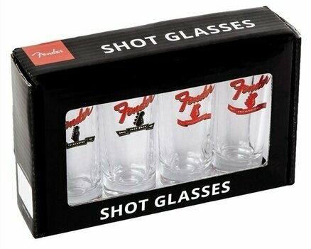 Glas Fender Headstock Shot Glasses Set of 4 - 2