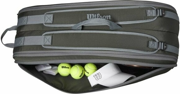 Тенис чанта Wilson Tour 6 Pack Dark Green Tour Тенис чанта - 4