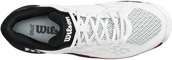 Calçado de ténis para homem Wilson Rush Pro Ace Mens Tennis Shoe White/Black/Poppy Red 44 Calçado de ténis para homem - 5