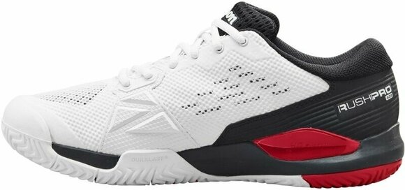 Men´s Tennis Shoes Wilson Rush Pro Ace Mens Tennis Shoe White/Black/Poppy Red 44 2/3 Men´s Tennis Shoes - 3