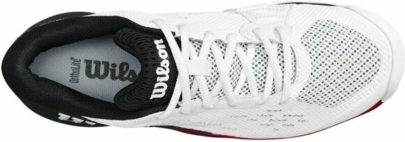 Chaussures de tennis pour hommes Wilson Rush Pro Ace Mens Tennis Shoe White/Black/Poppy Red 45 1/3 Chaussures de tennis pour hommes - 5