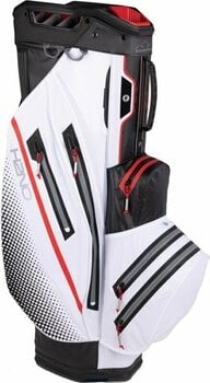 Golf torba Cart Bag Sun Mountain H2NO Cart Bag 2023 Black/White/Red Golf torba Cart Bag - 2