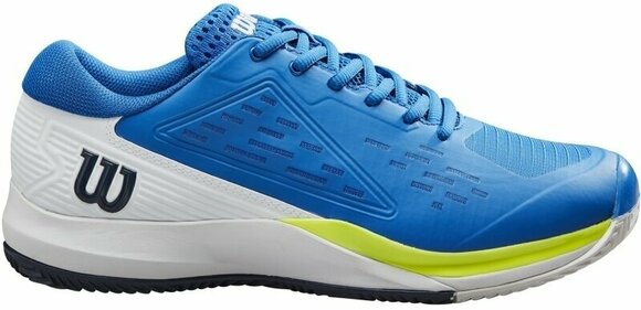 Men´s Tennis Shoes Wilson Rush Pro Ace Clay Mens Tennis Shoe Lapis Blue /White/Safety Yellow 44 2/3 Men´s Tennis Shoes - 2